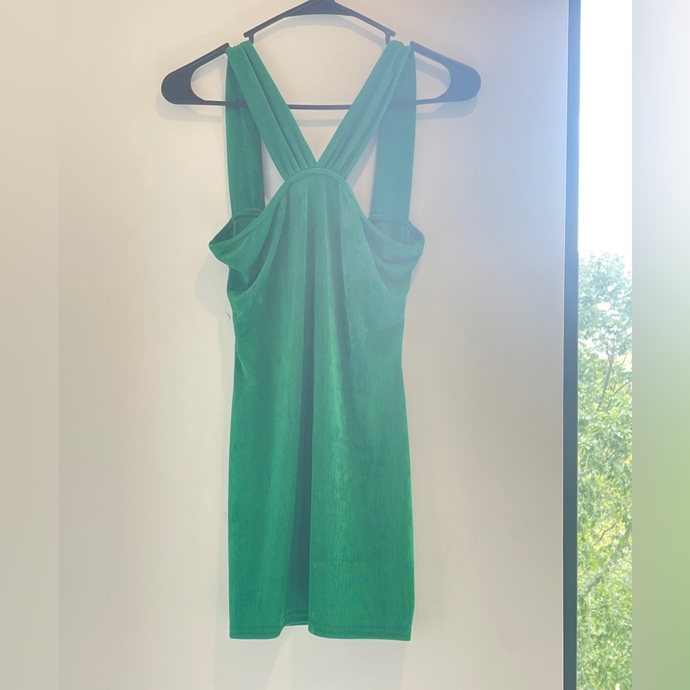 Emerald Green Mini Dress
